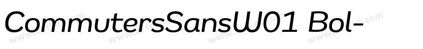 CommutersSansW01 Bol字体转换
